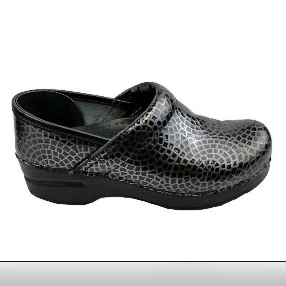 Dansko Spiderweb Tooled Clogs Size 38